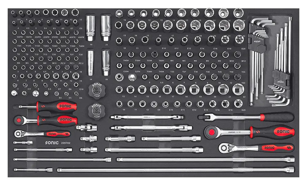 1/4 & 3/8 Combination set, 207pc - Large