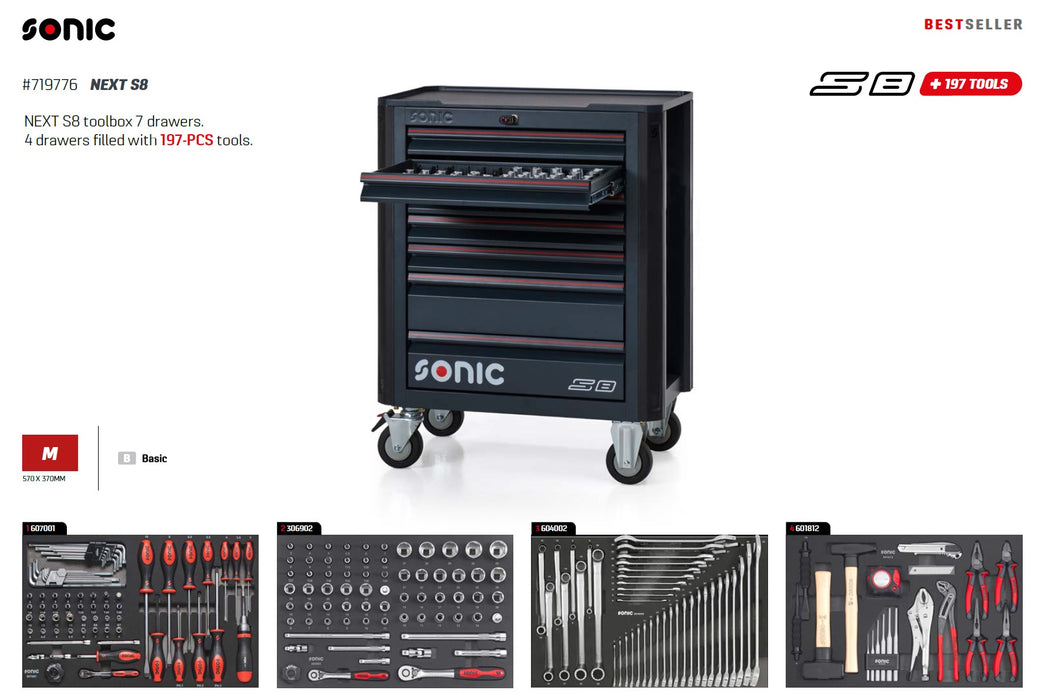 NEXT S8 Toolbox, 197pcs