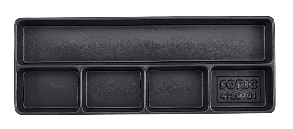 Empty tray, 5 compartments (145x370x48mm)