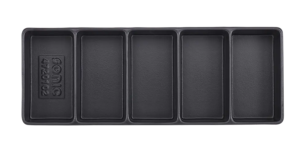 Empty tray, 5 compartments (145x370x48mm)