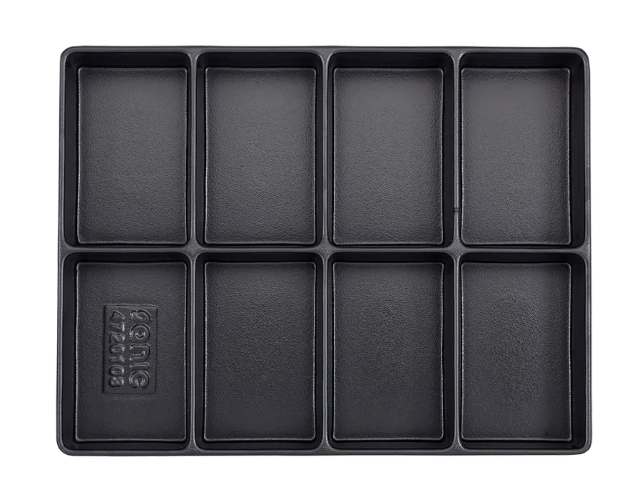 Empty tray, 8 compartments (290x370x48mm)