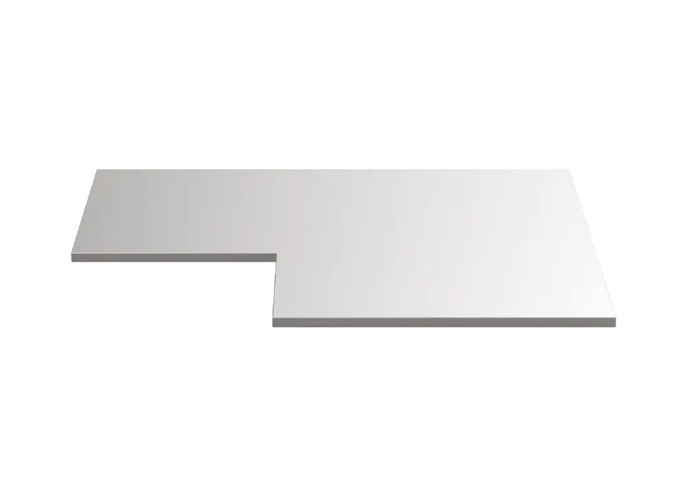 MSS+ stainless steel corner worktop 1060x1060x20mm