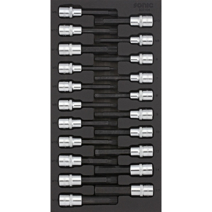 Bit Socket Set 1/2", 21-PCS - SMALL