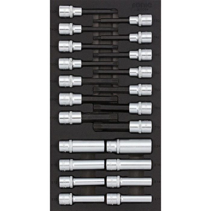 Socket and Bit Socket Set 1/2", 22-PCS - SMALL