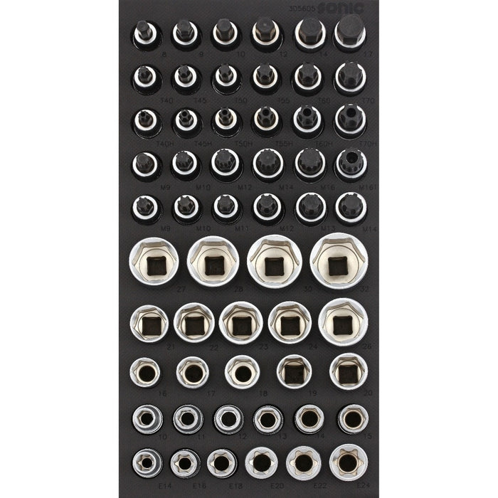 Bit Socket Set 1/2", 56-PCS - SMALL