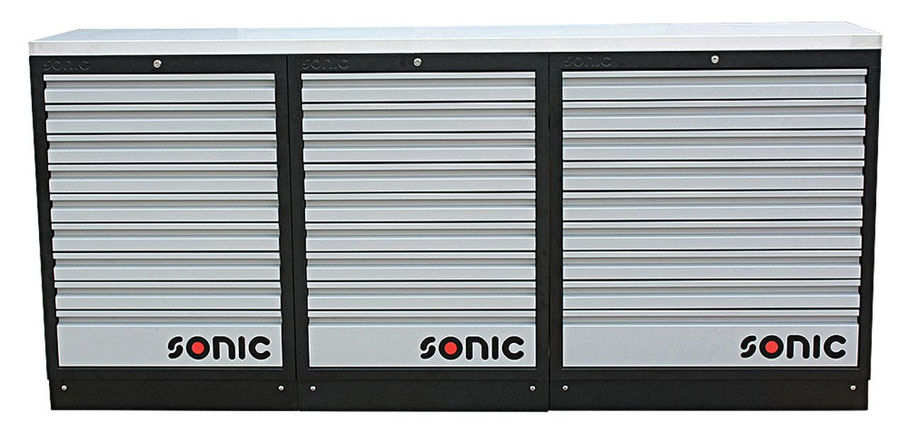 MSS 674mm/845mm low setup with 27 drawers with SS top