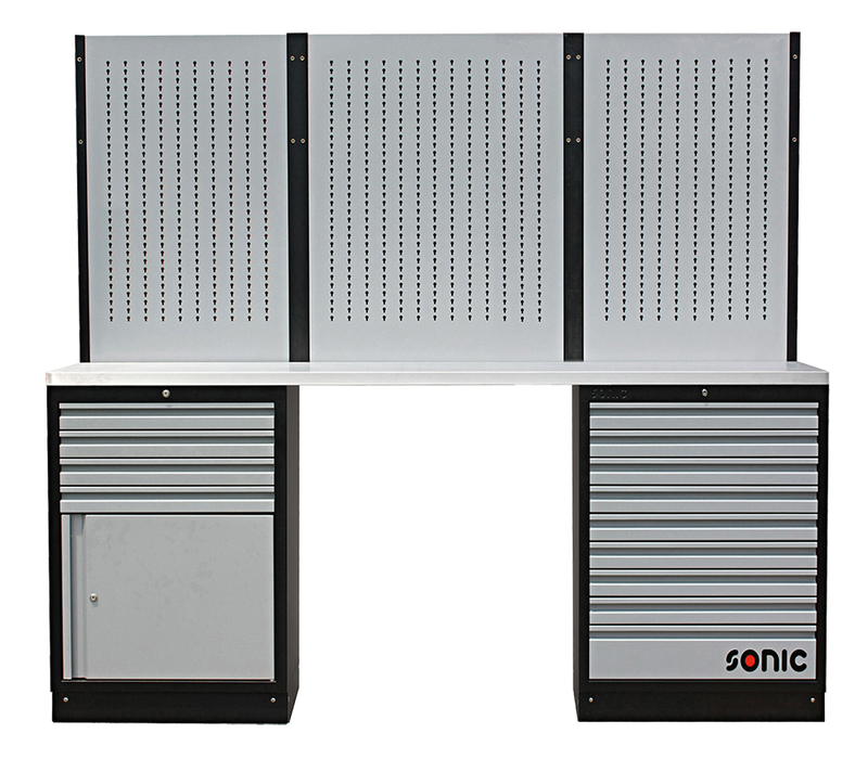 MSS 674mm/845mm setup with 13 drawers with stainless steel top 1