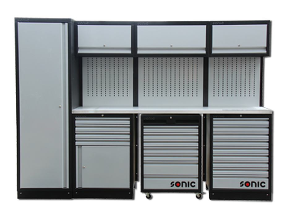 MSS 674mm/845mm setup 20 drawers with stainless steel top