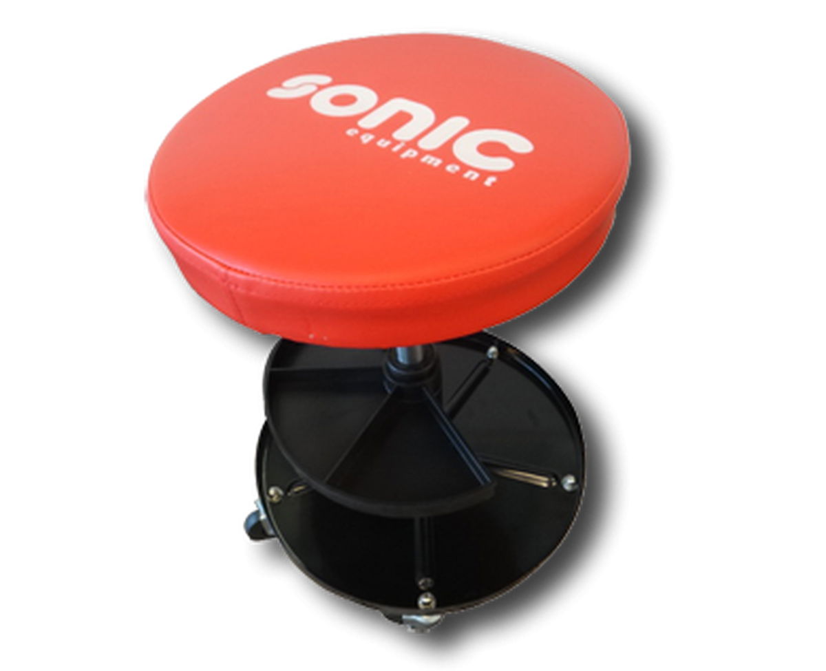 Pneumatic Rolling Seat with tray —