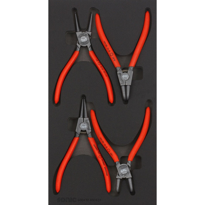 Snap Ring Plier Set, 4-PCS - SMALL