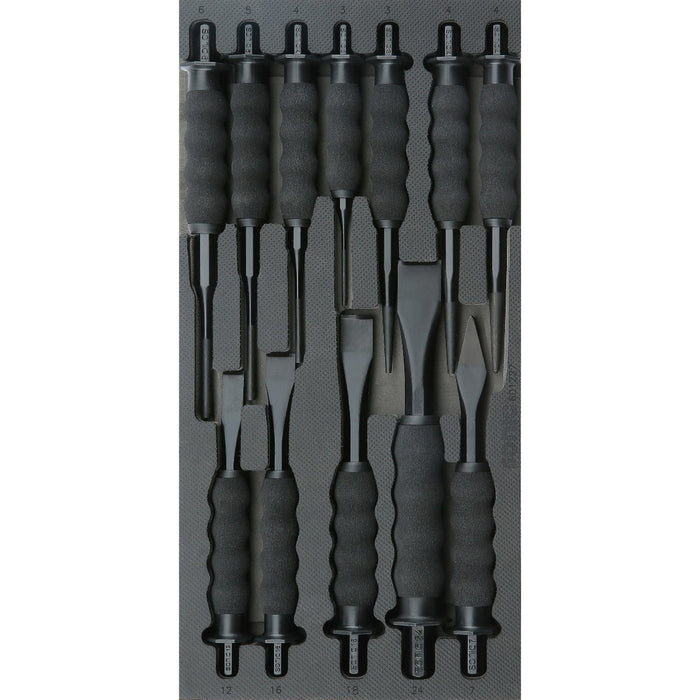 Gripped Chisel & Punch Set, 12-PCS - SMALL