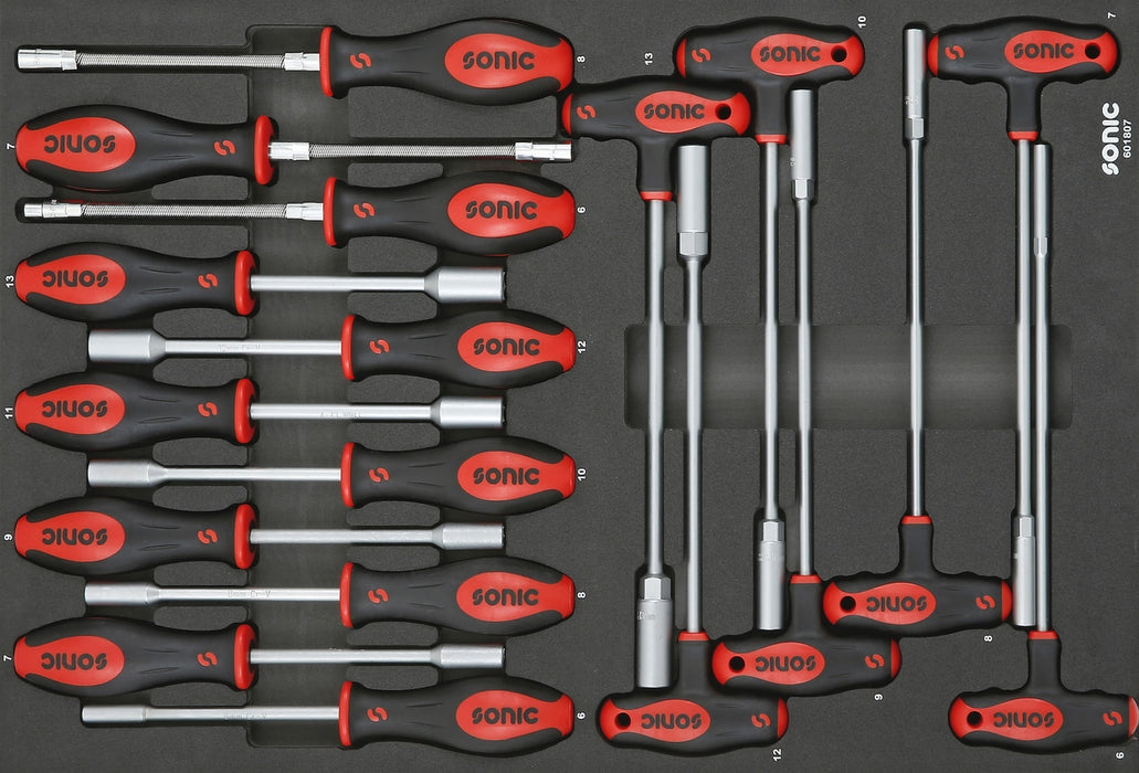 Socket Screwdriver Hex & Grips Key Set, 18-PCS - MEDIUM