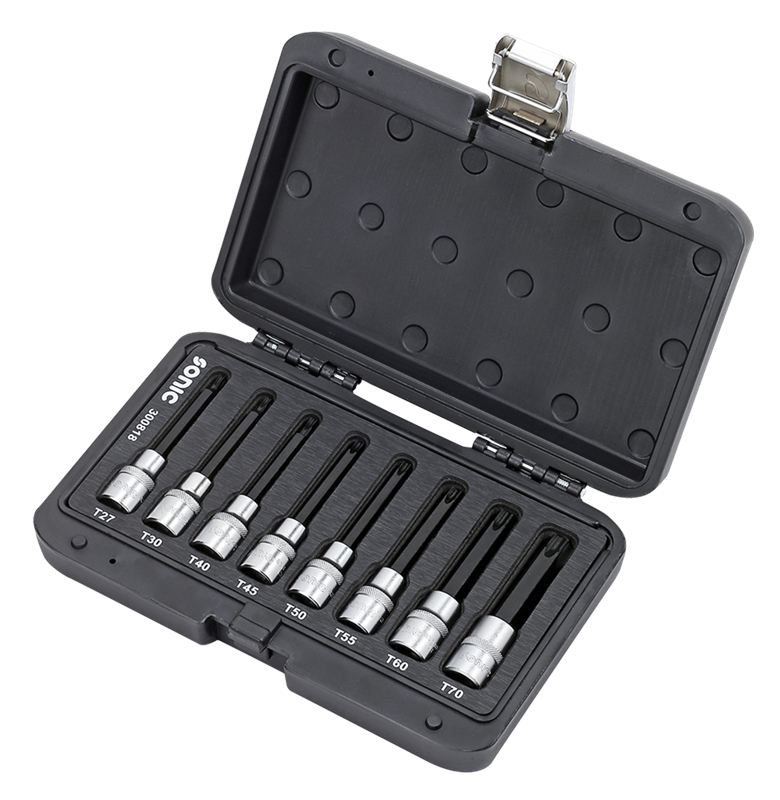 TX Long Bit socket set 1/2'', 8pcs BMCS — GarageTools.com.au