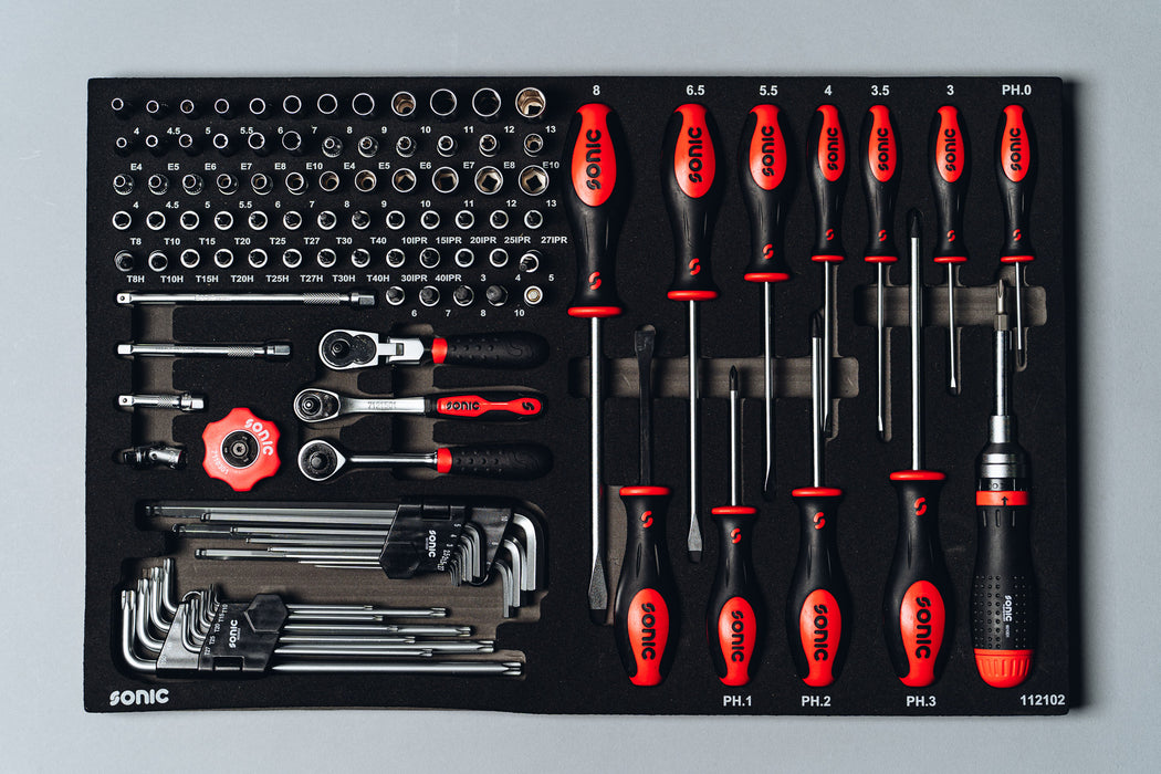 Socket and Screwdriver Set 1/4", 121-PCS - MEDIUM