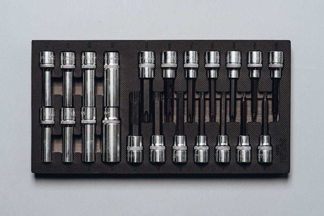 Socket and Bit Socket Set 1/2", 22-PCS - SMALL